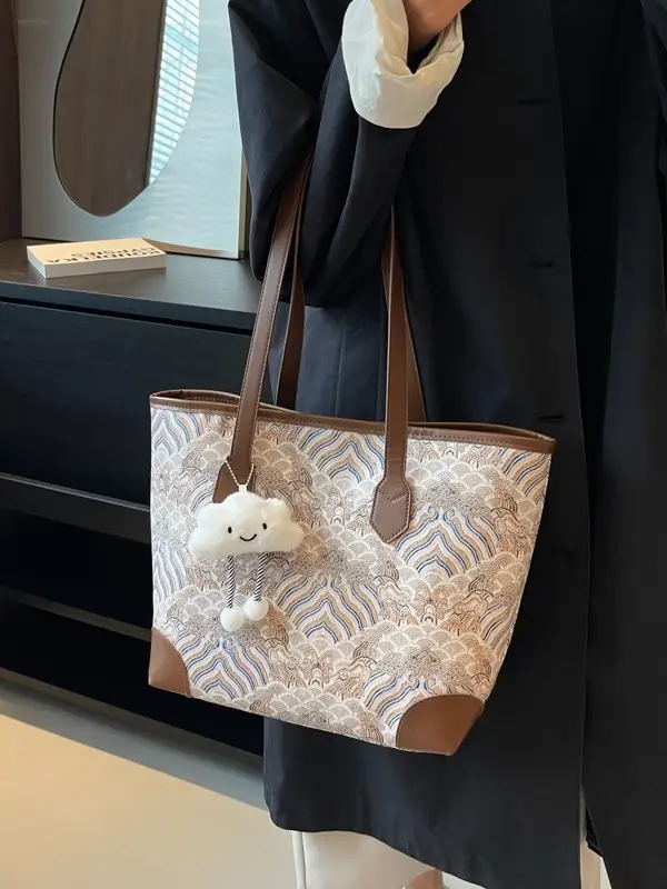New Chinese Style Women's Large Capacity Tote Bag - Image 5