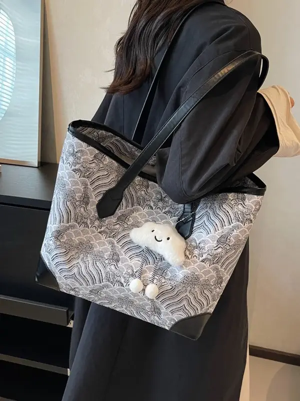New Chinese Style Women's Large Capacity Tote Bag - Image 6