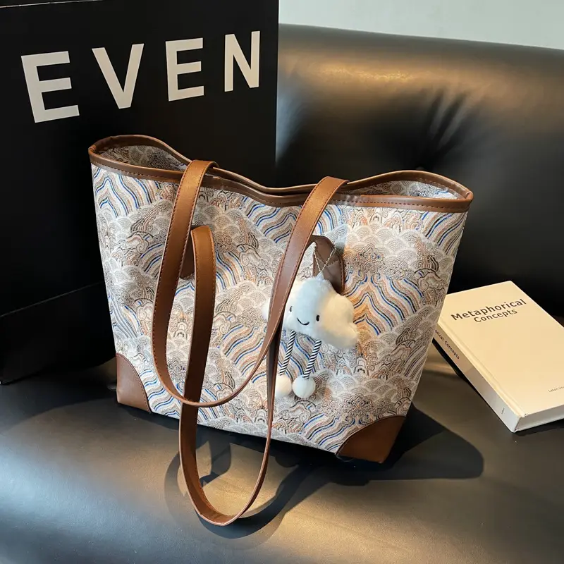 New Chinese Style Women's Large Capacity Tote Bag - Image 2