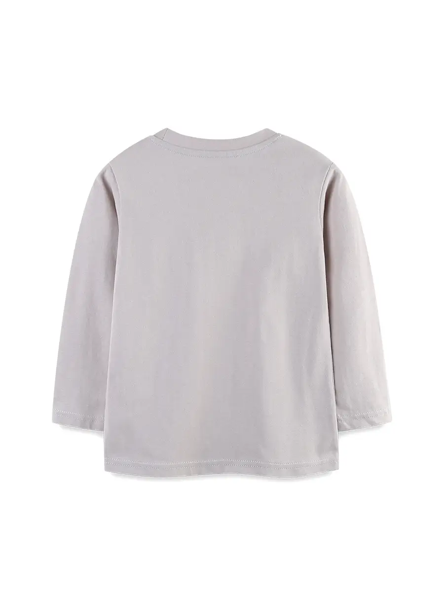 White Long Sleeve T-Shirt for Boys Autumn Wear - Image 3