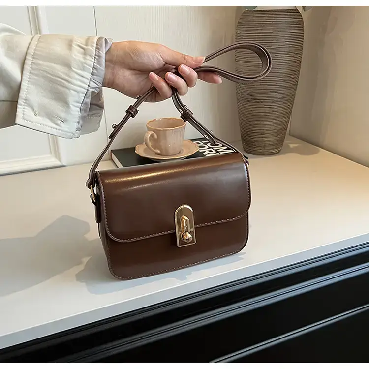 Black Retro Crossbody Bag Women's Autumn — feature 12