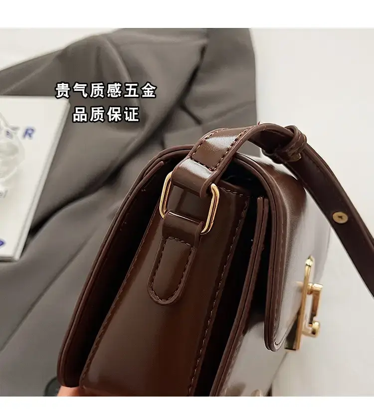 Black Retro Crossbody Bag Women's Autumn — feature 9