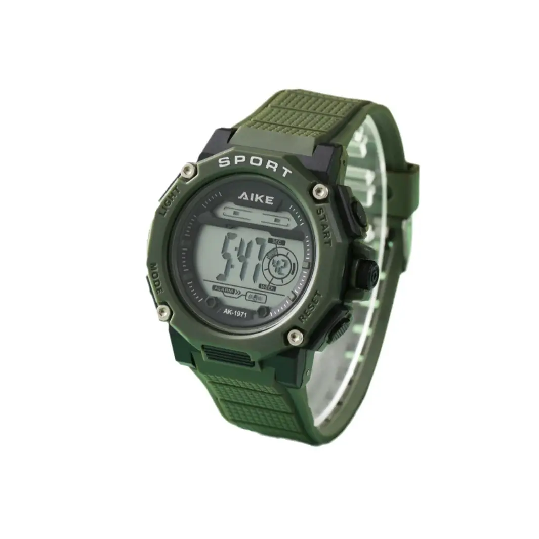 Men's Black Digital Alarm Watch with Water Resistant Sports Band - Image 13