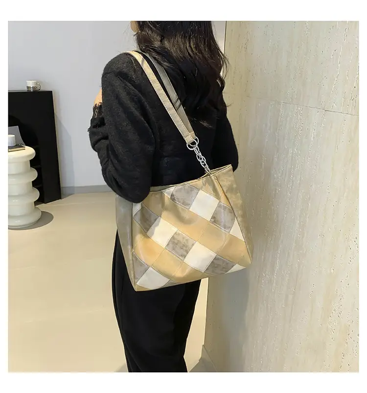 Pink Vintage Hepburn Style Shoulder Bag for Women — feature 12