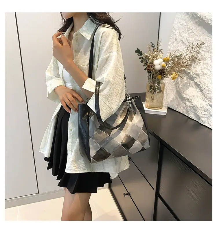 Pink Vintage Hepburn Style Shoulder Bag for Women — feature 18