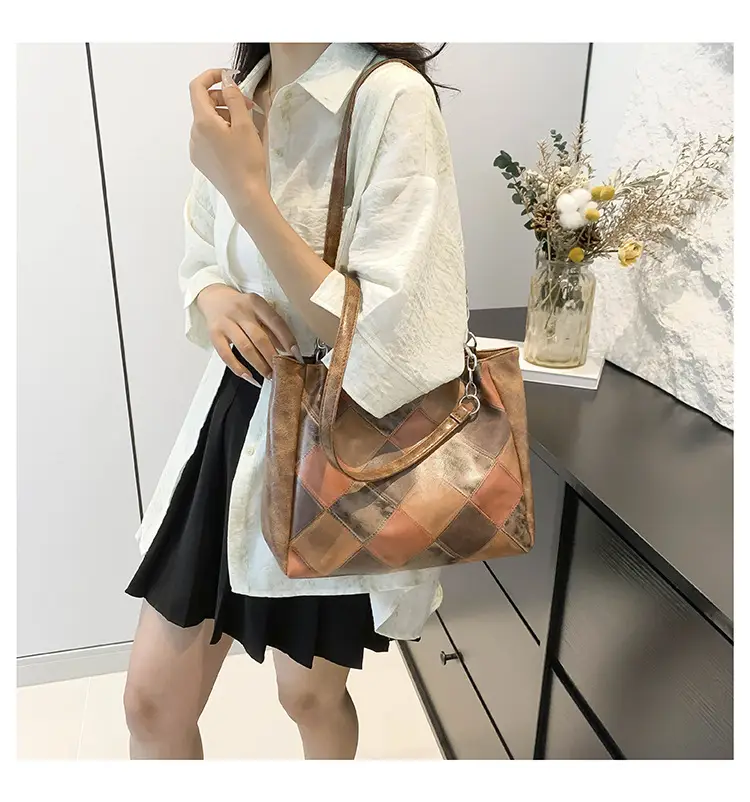 Pink Vintage Hepburn Style Shoulder Bag for Women — feature 24