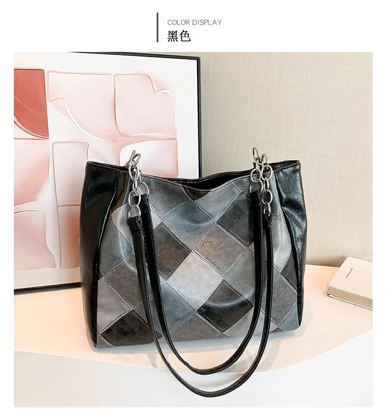 Pink Vintage Hepburn Style Shoulder Bag for Women — feature 26