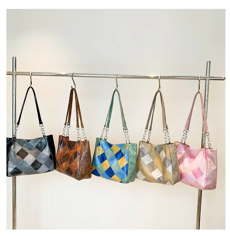 Pink Vintage Hepburn Style Shoulder Bag for Women — feature 9