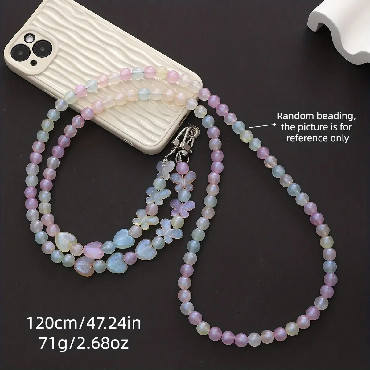 Pink Bow Crossbody Phone Lanyard with Anti-Drop Design — feature 7