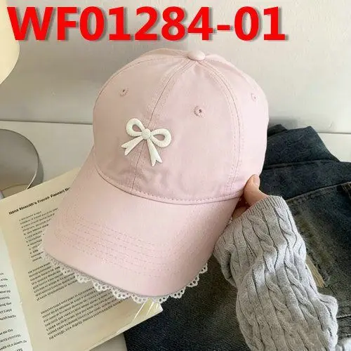 Black Bow Baseball Cap for Women with Wide Brim - Image 4