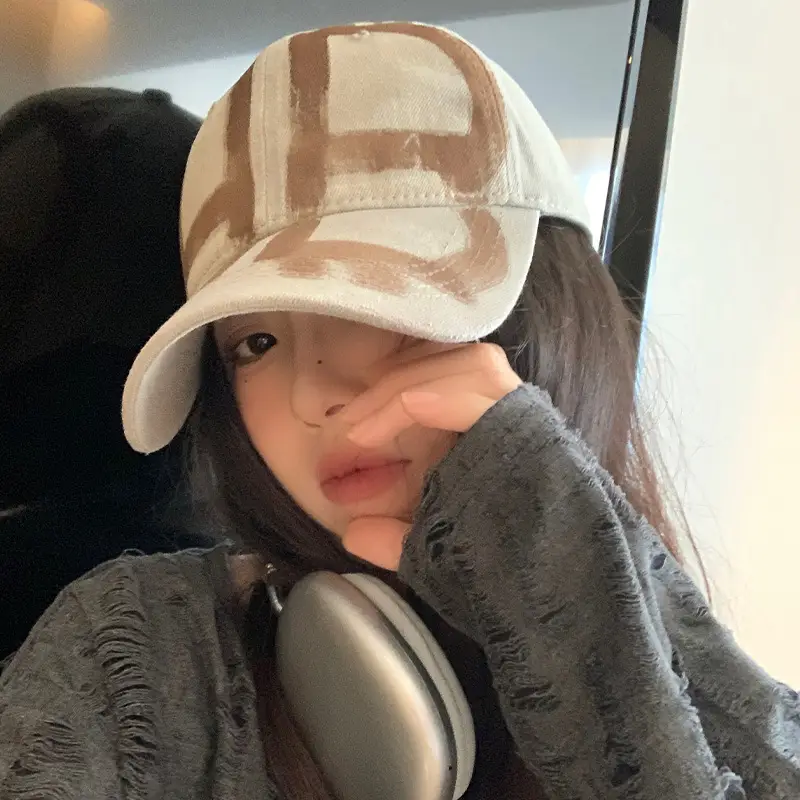 Women Baseball Cap with Letter Design Summer Wear - Image 7