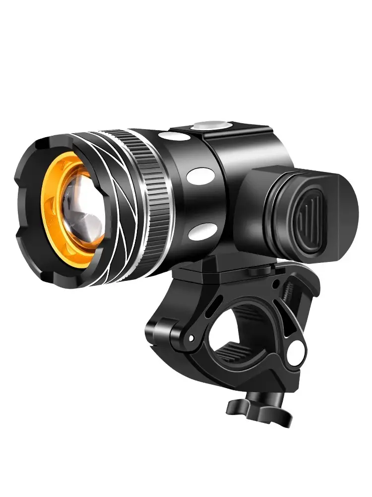 Rechargeable Waterproof Flashlight for Mountain Bikes