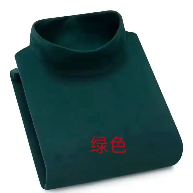 Men's Velvet Thermal Top Dark Green High Quality Outerwear - Image 5