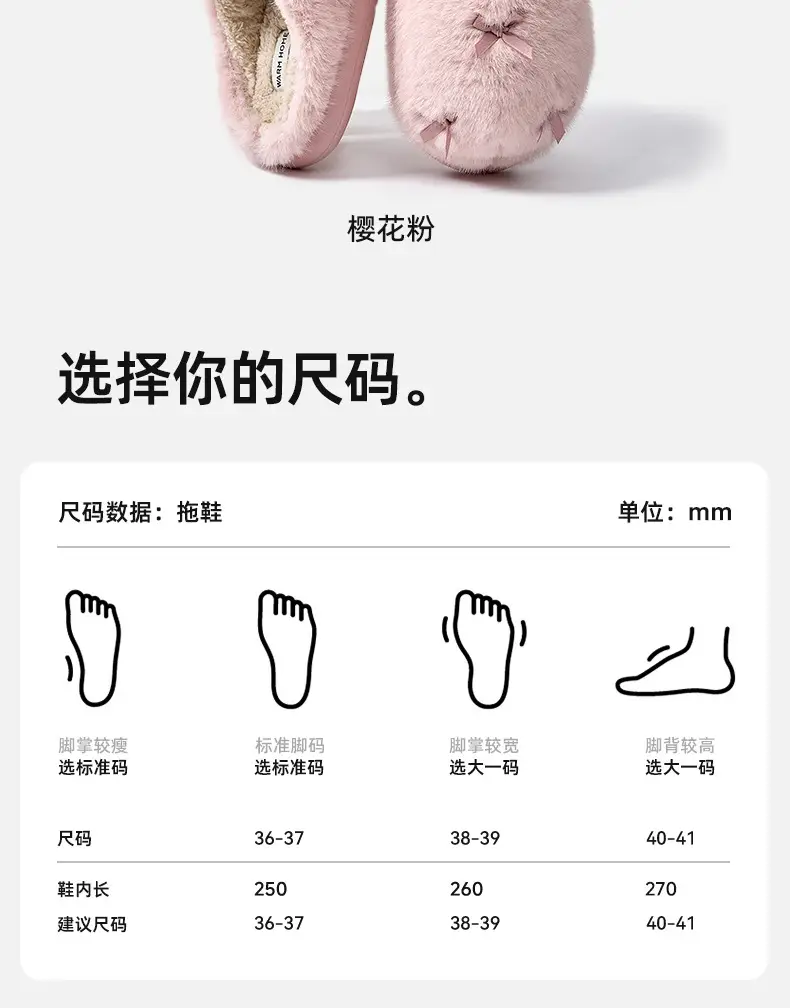 Stuffed Cotton Slippers for Women in Winter, Indoor Non-Slip Thick-Soled Fur Slippers, Autumn and Winter Home Cotton Slippers, Warm Home Slippers — feature 17
