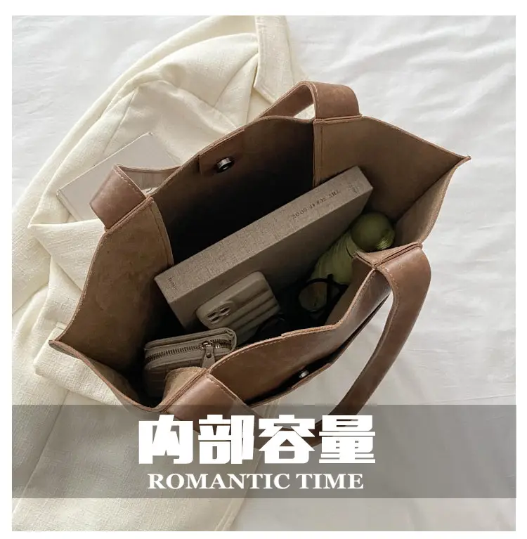 Retro Large Capacity Tote Bag for Women 2026 — feature 4