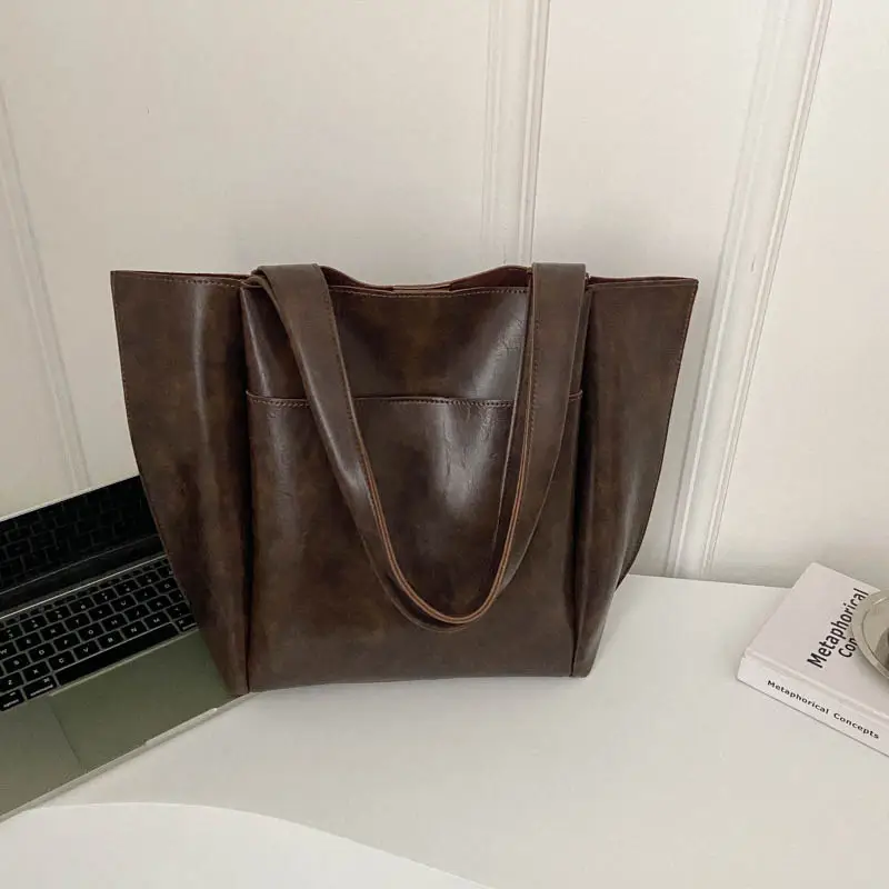 Retro Large Capacity Tote Bag for Women 2026 - Image 3