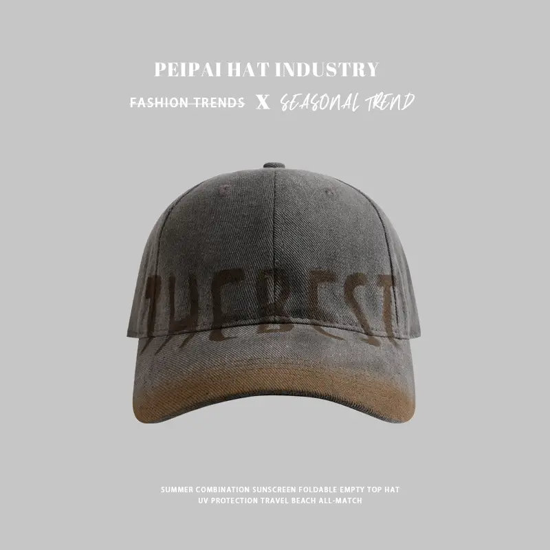Pei Pai Women's Red Washed Hat with Wide Brim — feature 10