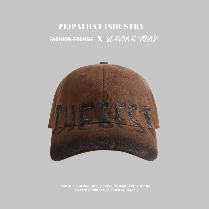 Pei Pai Women's Red Washed Hat with Wide Brim — feature 7