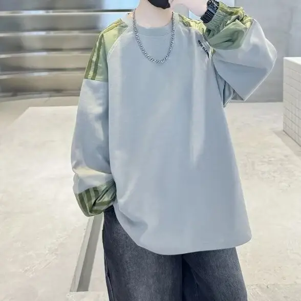 Children's Long Sleeve T-Shirt Grey Green 2024 — feature 15