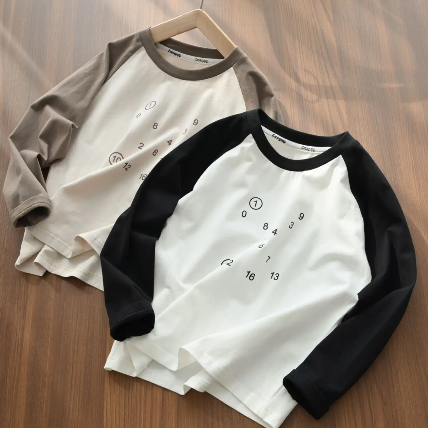 170 Size Boys Girls Cotton T-Shirt Long Sleeve Spring Autumn — feature 4