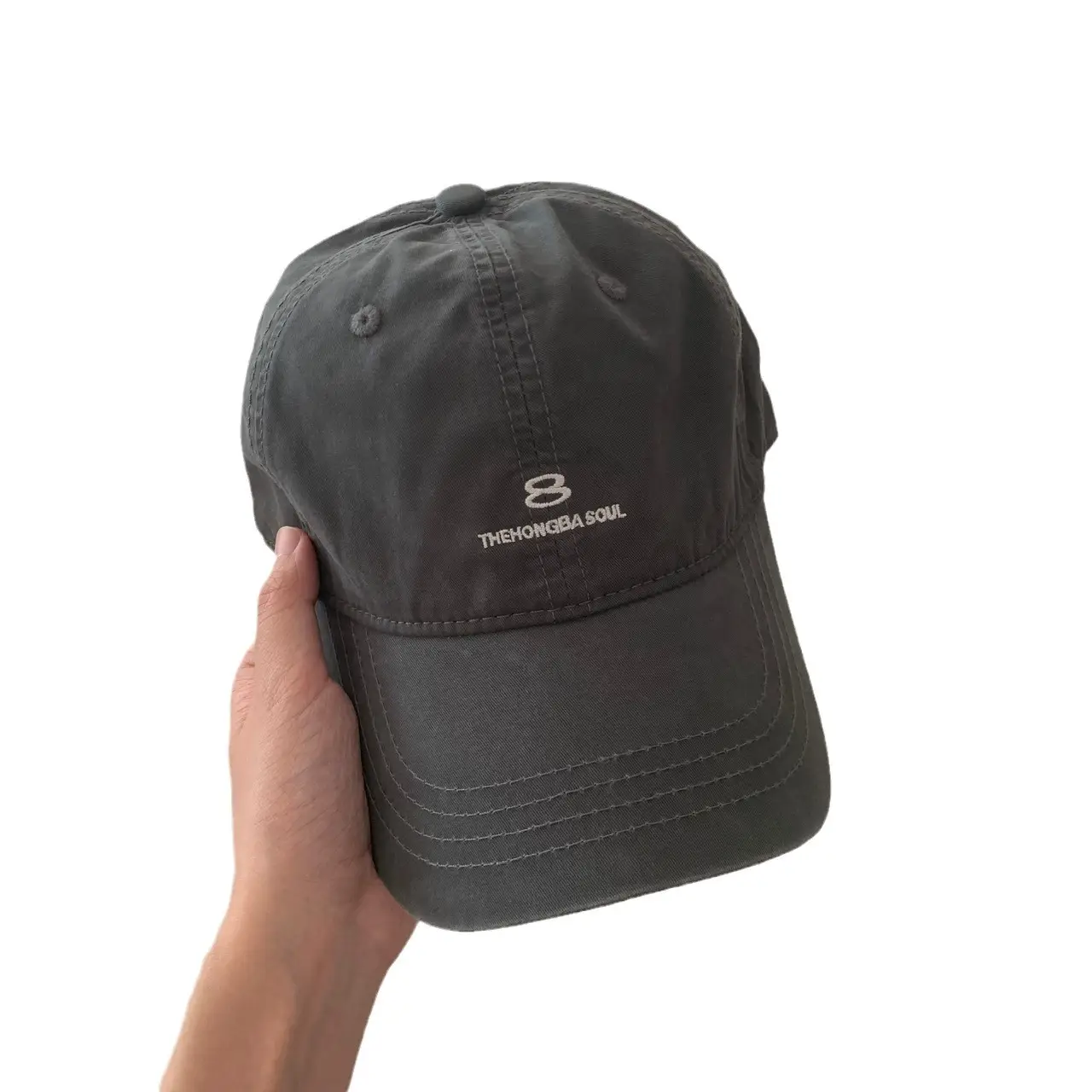 Blue Men's Beige Baseball Cap with Logo - Image 13