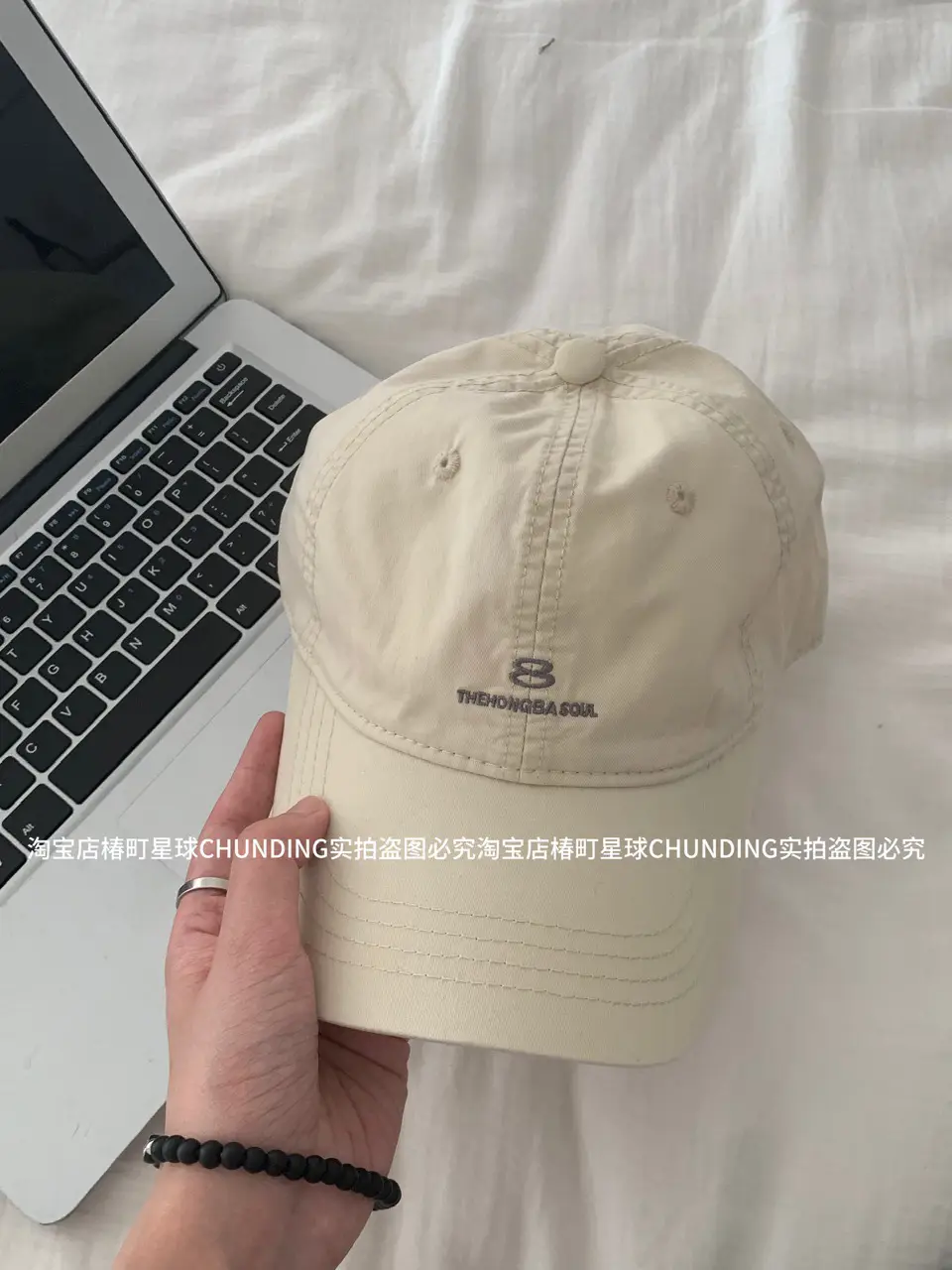 Blue Men's Beige Baseball Cap with Logo — feature 9