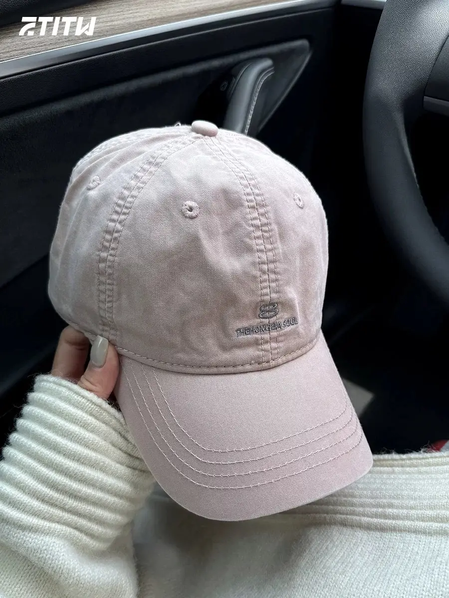 Blue Men's Beige Baseball Cap with Logo - Image 7