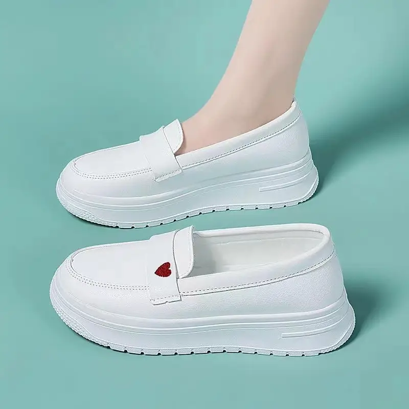 Medical nurse shoes soft bottom non-slip 2024 autumn new long stand not tired feet small white shoes all-match work shoes waterproof - Image 5