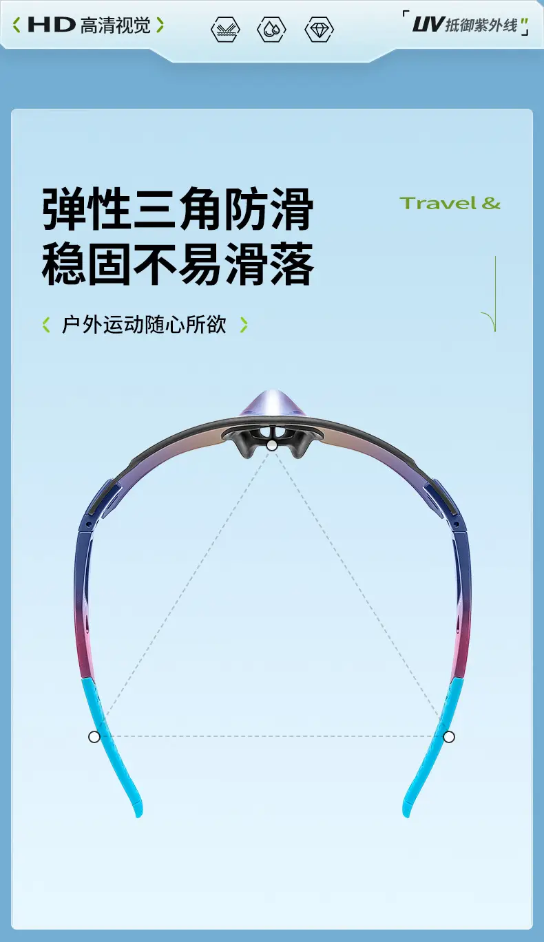 European & American Cross-Border Men's Sunglasses Windproof Sandproof Cycling Hiking Mountaineering — feature 5