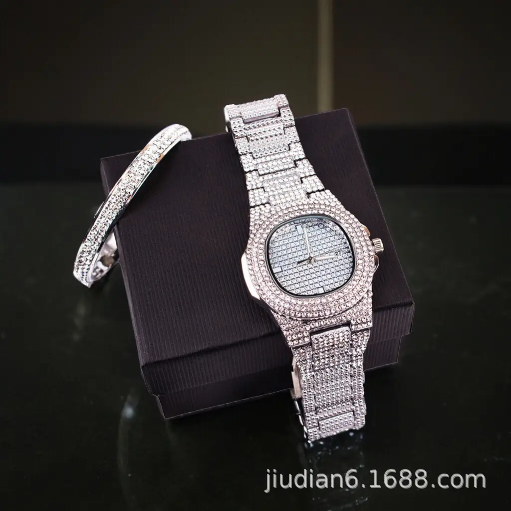 Diamond-Encrusted Bracelet for Women Single Watch - Image 2