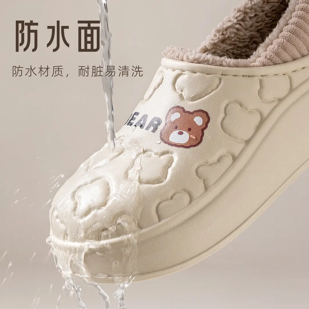 Lidani Cotton Slippers for Women, Closed Heel, 2025 New Model, Indoor Home Warm Maternity Slippers, Non-Slip and Waterproof Cotton Slippers - Image 7