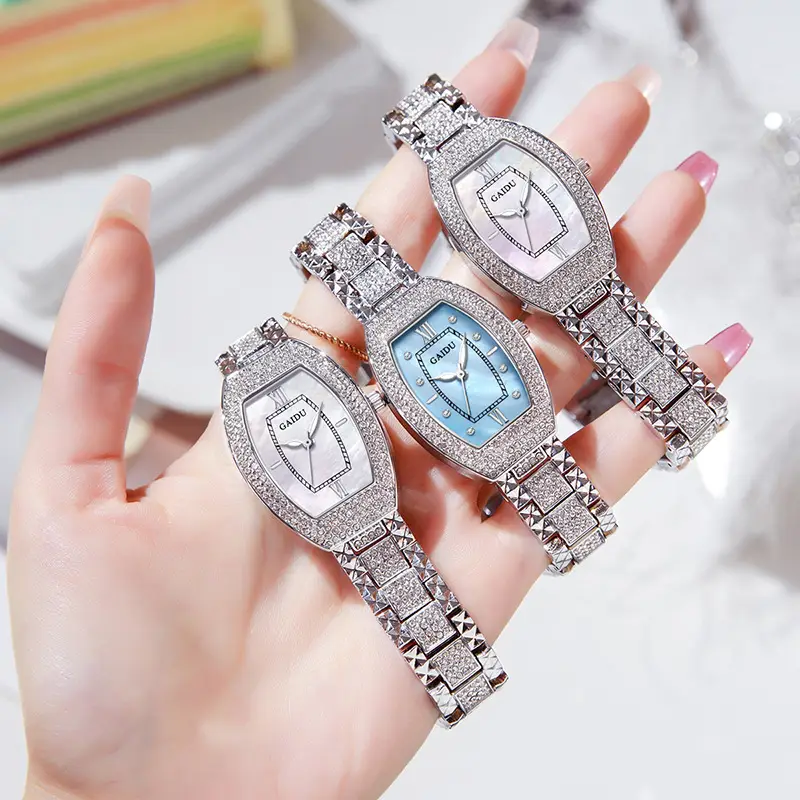 Kaidu Women's Star Diamond Watch Silver Chain Strap - Image 2