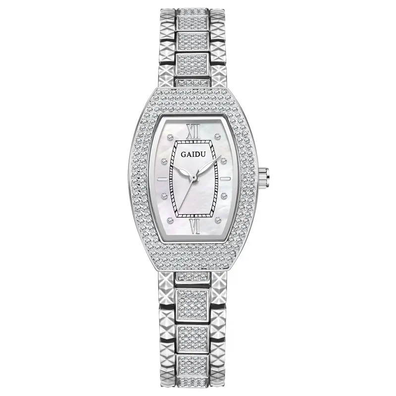 Kaidu Women's Star Diamond Watch Silver Chain Strap - Image 6