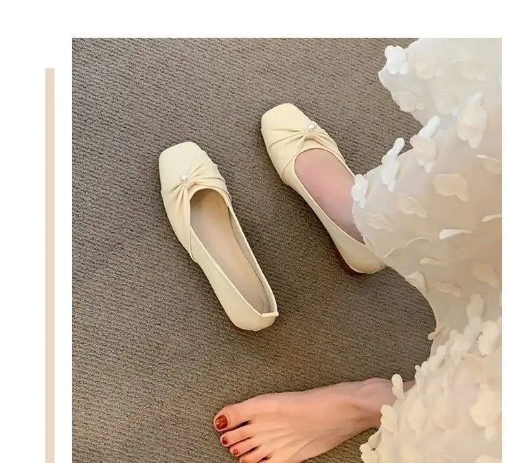 French Style Low Heel Mary Jane Shoes Women's Flat All-match Skirt — feature 9