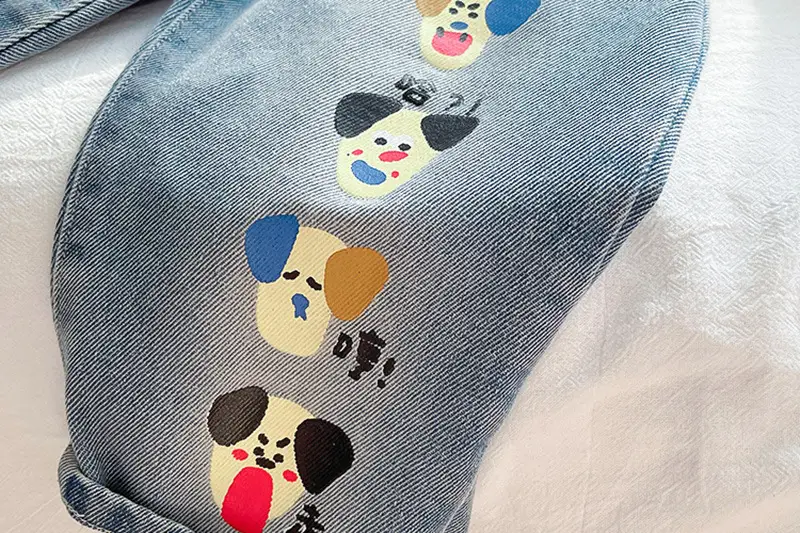 Children's Panda Printed Raglan Sleeve T-Shirt White Blue — feature 16