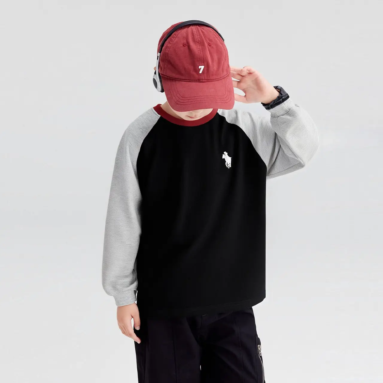 Zuoxi Boys Long Sleeve Pure Cotton T-Shirt Spring Autumn 2026 - Image 4
