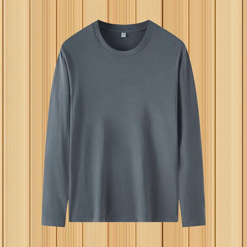 Men Loose Fit T-Shirt Grey Beige 2Pcs - Image 6