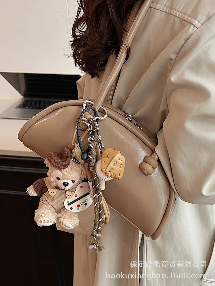 Black Leather Shoulder Bag for Women 2024 - Image 5
