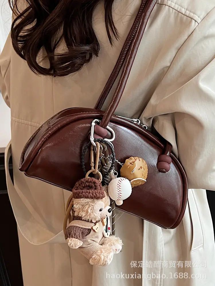 Black Leather Shoulder Bag for Women 2024 - Image 6