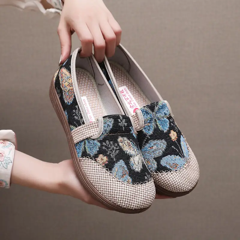 2025 Embroidered Fisherman Shoes for Women Spring Summer - Image 2