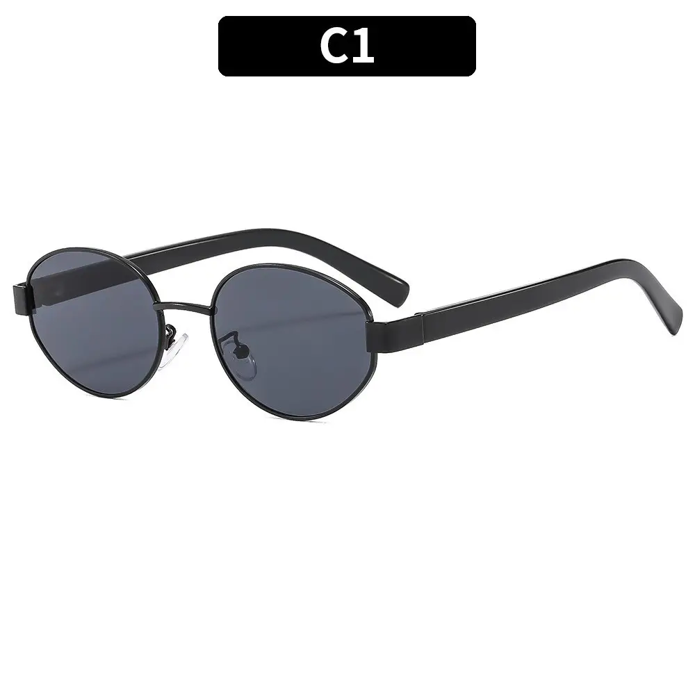 Oval Sunglasses UV Protection for Men Women - Image 2