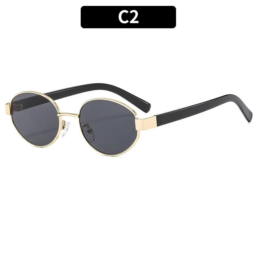 Oval Sunglasses UV Protection for Men Women - Image 3