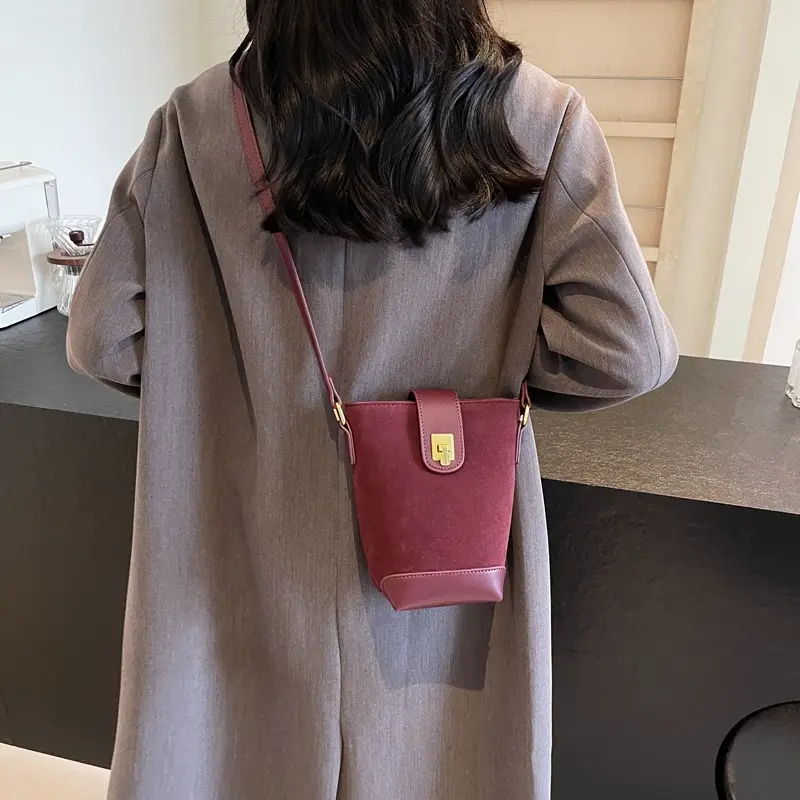 Korean Style Black Bucket Bag for Women 2026 - Image 7