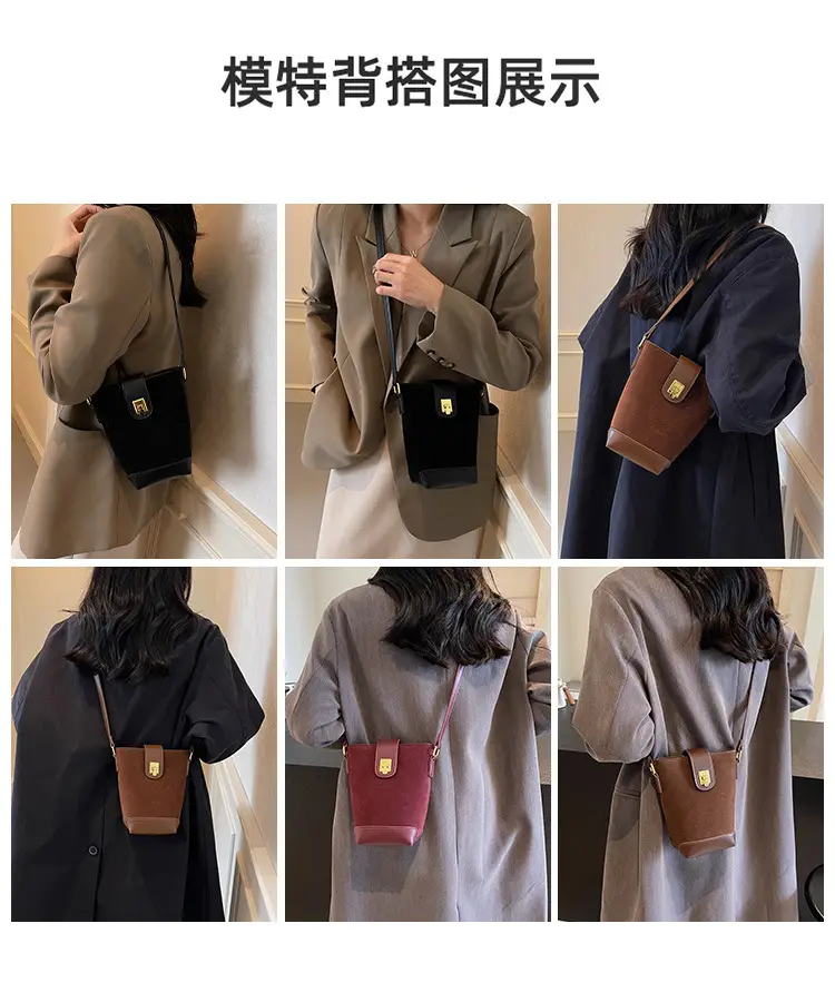 Korean Style Black Bucket Bag for Women 2026 — feature 10
