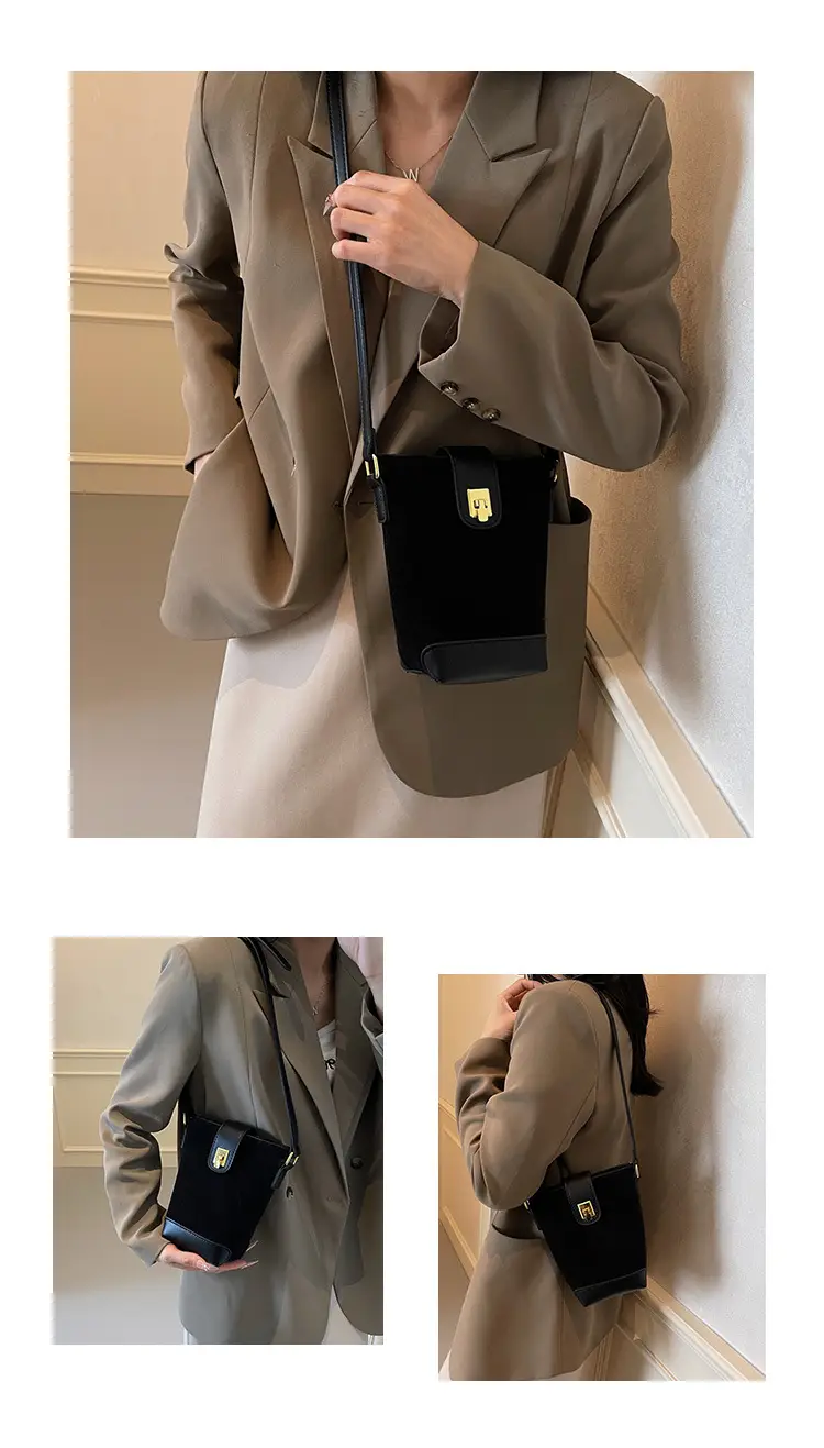 Korean Style Black Bucket Bag for Women 2026 — feature 12