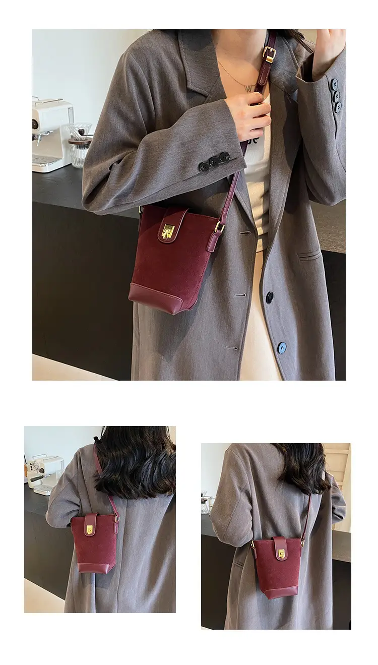 Korean Style Black Bucket Bag for Women 2026 — feature 14