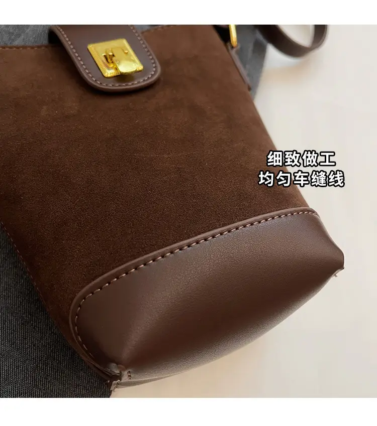 Korean Style Black Bucket Bag for Women 2026 — feature 6