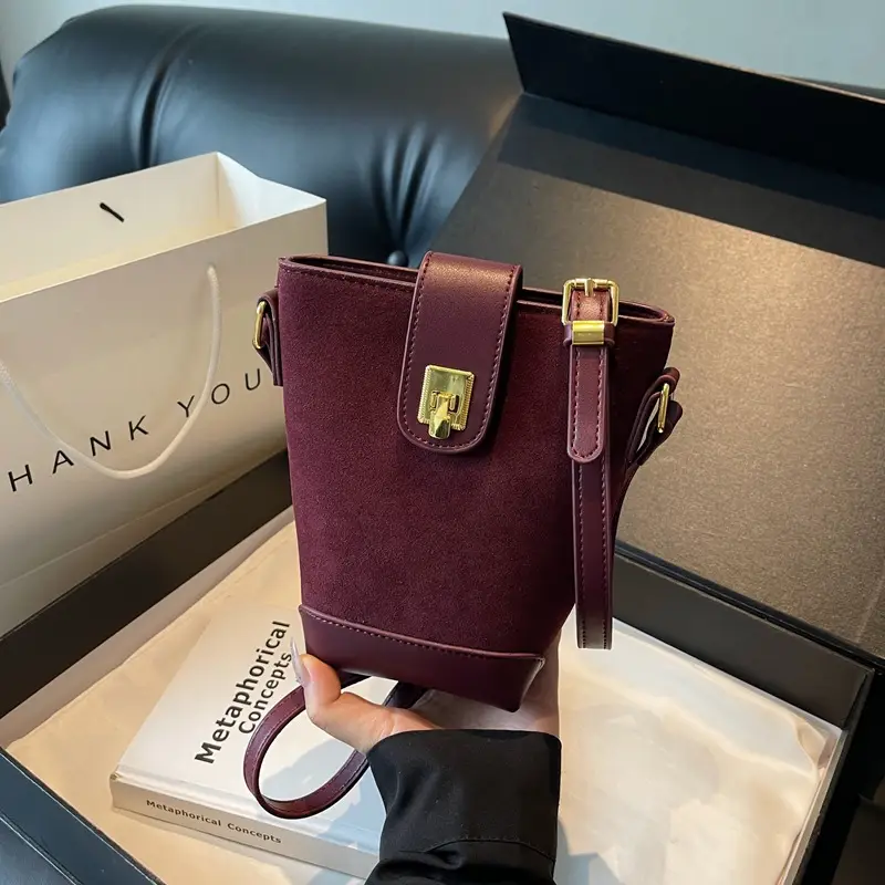 Korean Style Black Bucket Bag for Women 2026 - Image 4