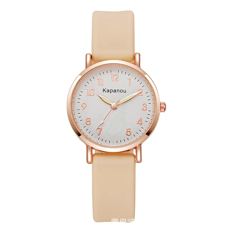 Special Watch for Examination Female Junior Senior high school Students Point Type Class Watch Time White Milk Tea Color with Youth Campus - Image 11