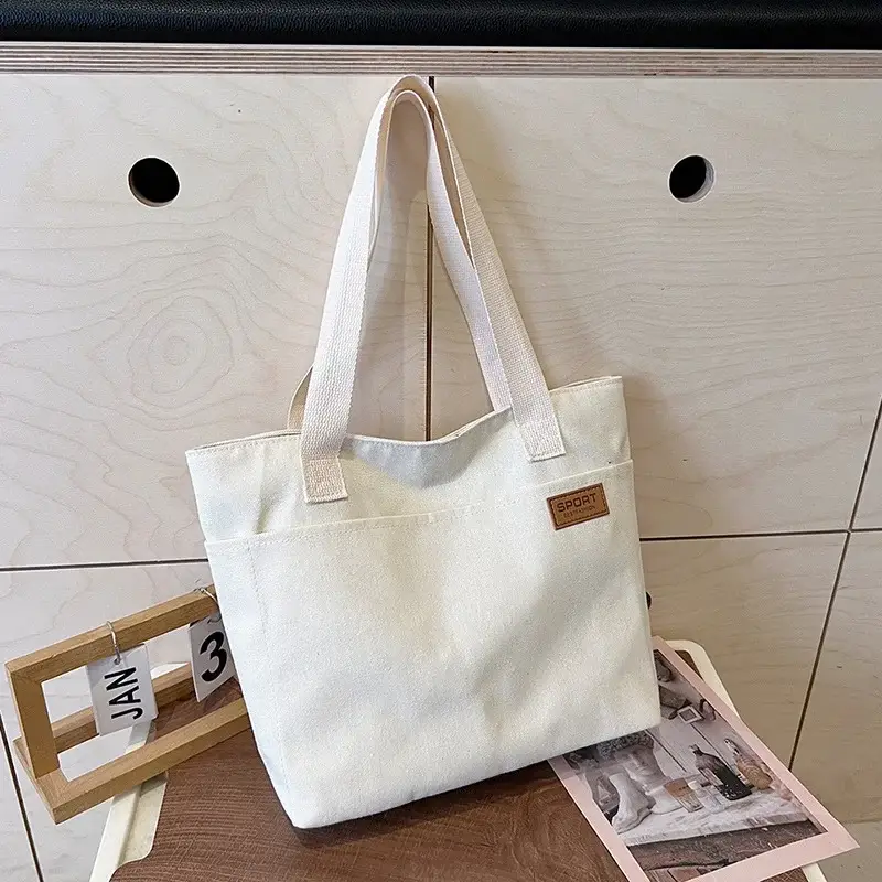 Canvas School Bag for Women Japanese Style Portable Shoulder Bag — feature 4